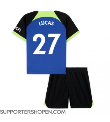 Tottenham Hotspur Lucas Moura #27 Bortatröja Barn 2022-23 Kortärmad (+ korta byxor)